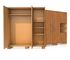ISO14001 ODM Bedroom Wardrobe Furniture, Lemari Penyimpanan Rumah Dengan Pintu